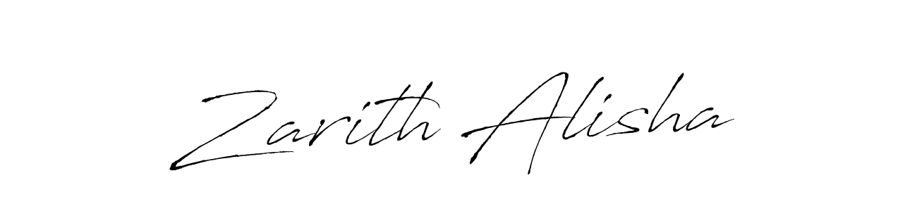 Design your own signature with our free online signature maker. With this signature software, you can create a handwritten (Antro_Vectra) signature for name Zarith Alisha. Zarith Alisha signature style 6 images and pictures png