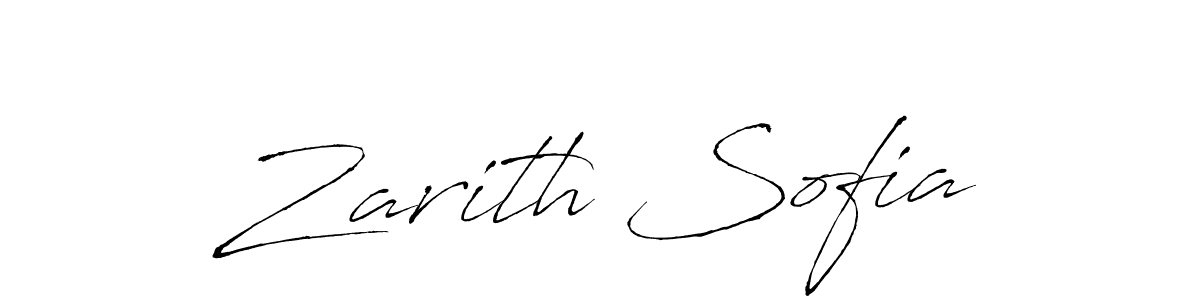 Make a beautiful signature design for name Zarith Sofia. With this signature (Antro_Vectra) style, you can create a handwritten signature for free. Zarith Sofia signature style 6 images and pictures png