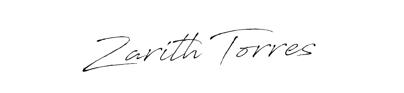 Zarith Torres stylish signature style. Best Handwritten Sign (Antro_Vectra) for my name. Handwritten Signature Collection Ideas for my name Zarith Torres. Zarith Torres signature style 6 images and pictures png