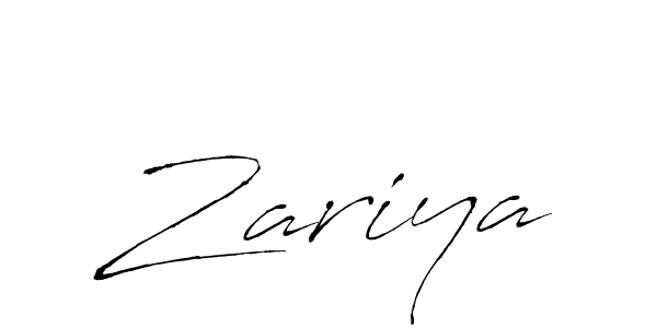 How to make Zariya signature? Antro_Vectra is a professional autograph style. Create handwritten signature for Zariya name. Zariya signature style 6 images and pictures png