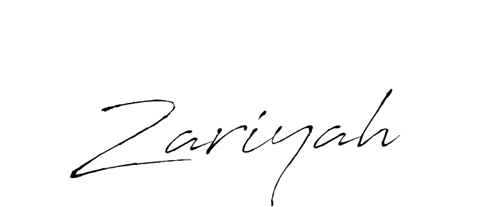 How to make Zariyah name signature. Use Antro_Vectra style for creating short signs online. This is the latest handwritten sign. Zariyah signature style 6 images and pictures png