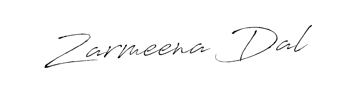 Zarmeena Dal stylish signature style. Best Handwritten Sign (Antro_Vectra) for my name. Handwritten Signature Collection Ideas for my name Zarmeena Dal. Zarmeena Dal signature style 6 images and pictures png