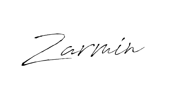 Design your own signature with our free online signature maker. With this signature software, you can create a handwritten (Antro_Vectra) signature for name Zarmin. Zarmin signature style 6 images and pictures png