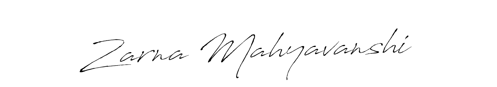 Use a signature maker to create a handwritten signature online. With this signature software, you can design (Antro_Vectra) your own signature for name Zarna Mahyavanshi. Zarna Mahyavanshi signature style 6 images and pictures png