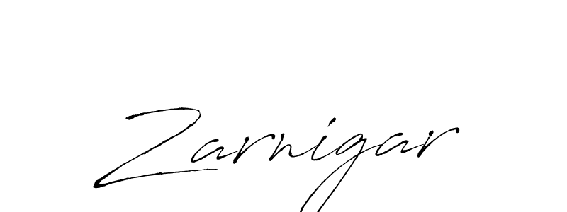 Make a beautiful signature design for name Zarnigar. With this signature (Antro_Vectra) style, you can create a handwritten signature for free. Zarnigar signature style 6 images and pictures png