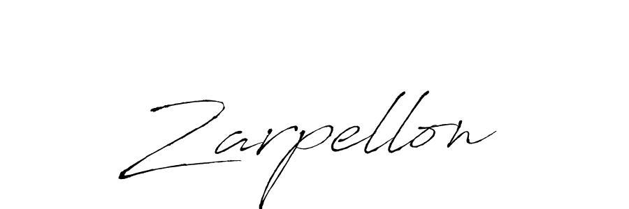 Design your own signature with our free online signature maker. With this signature software, you can create a handwritten (Antro_Vectra) signature for name Zarpellon. Zarpellon signature style 6 images and pictures png