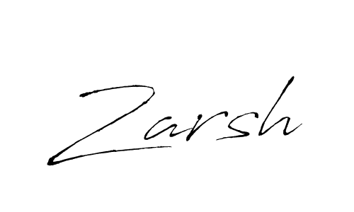 How to make Zarsh signature? Antro_Vectra is a professional autograph style. Create handwritten signature for Zarsh name. Zarsh signature style 6 images and pictures png