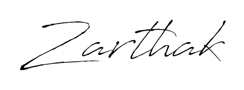 Quickly download Zarthak name signature in high-resolution PNG using Antro_Vectra style. Ready to insert into PDFs and online applications. Zarthak signature style 6 images and pictures png