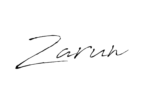 How to make Zarun name signature. Use Antro_Vectra style for creating short signs online. This is the latest handwritten sign. Zarun signature style 6 images and pictures png