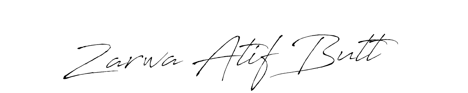 You should practise on your own different ways (Antro_Vectra) to write your name (Zarwa Atif Butt) in signature. don't let someone else do it for you. Zarwa Atif Butt signature style 6 images and pictures png