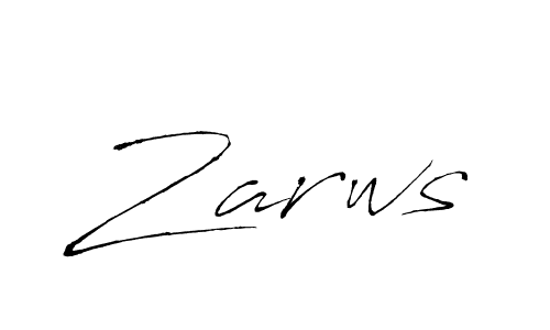 The best way (Antro_Vectra) to make a short signature is to pick only two or three words in your name. The name Zarws include a total of six letters. For converting this name. Zarws signature style 6 images and pictures png