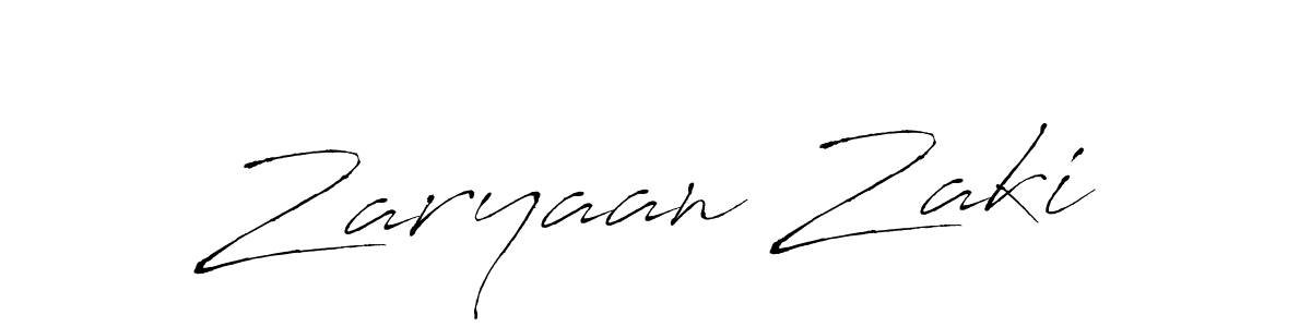 Zaryaan Zaki stylish signature style. Best Handwritten Sign (Antro_Vectra) for my name. Handwritten Signature Collection Ideas for my name Zaryaan Zaki. Zaryaan Zaki signature style 6 images and pictures png