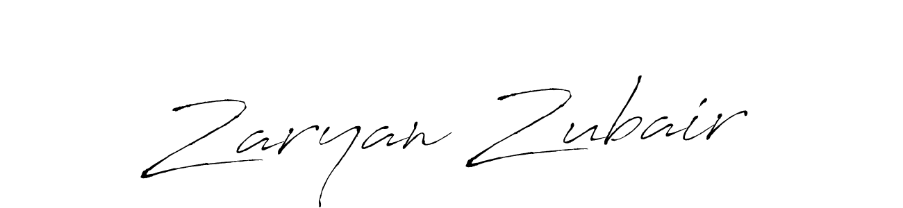 How to make Zaryan Zubair signature? Antro_Vectra is a professional autograph style. Create handwritten signature for Zaryan Zubair name. Zaryan Zubair signature style 6 images and pictures png