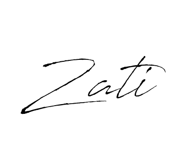 You should practise on your own different ways (Antro_Vectra) to write your name (Zati) in signature. don't let someone else do it for you. Zati signature style 6 images and pictures png