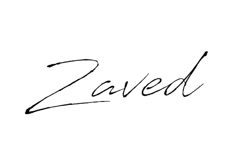 Create a beautiful signature design for name Zaved. With this signature (Antro_Vectra) fonts, you can make a handwritten signature for free. Zaved signature style 6 images and pictures png