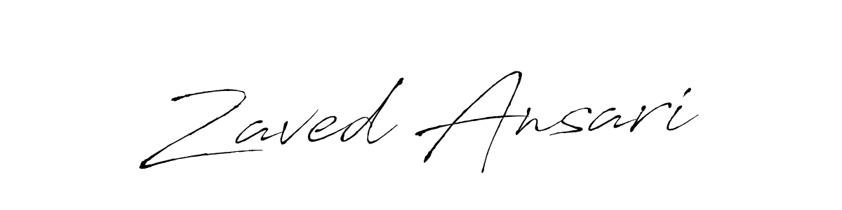 Make a beautiful signature design for name Zaved Ansari. Use this online signature maker to create a handwritten signature for free. Zaved Ansari signature style 6 images and pictures png