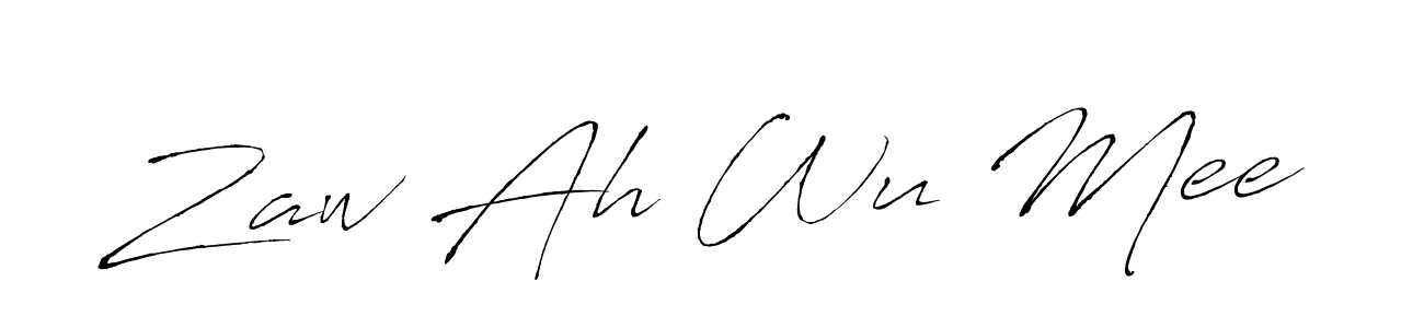Use a signature maker to create a handwritten signature online. With this signature software, you can design (Antro_Vectra) your own signature for name Zaw Ah Wu Mee. Zaw Ah Wu Mee signature style 6 images and pictures png
