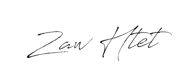 How to make Zaw Htet name signature. Use Antro_Vectra style for creating short signs online. This is the latest handwritten sign. Zaw Htet signature style 6 images and pictures png