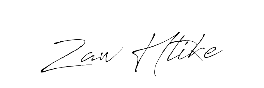 Zaw Htike stylish signature style. Best Handwritten Sign (Antro_Vectra) for my name. Handwritten Signature Collection Ideas for my name Zaw Htike. Zaw Htike signature style 6 images and pictures png