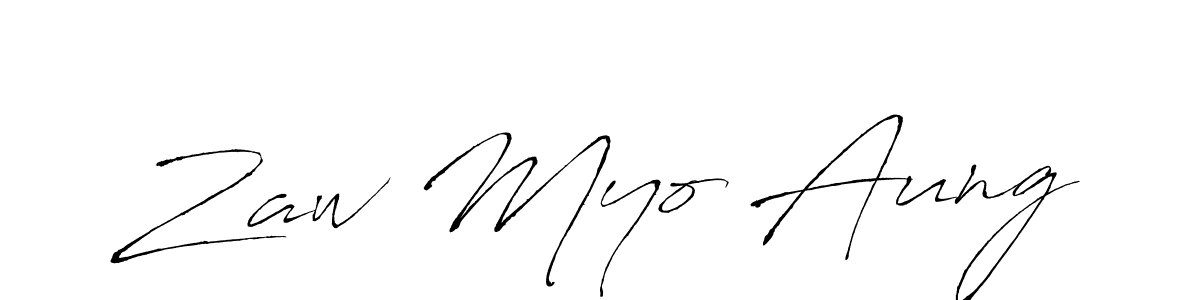 Antro_Vectra is a professional signature style that is perfect for those who want to add a touch of class to their signature. It is also a great choice for those who want to make their signature more unique. Get Zaw Myo Aung name to fancy signature for free. Zaw Myo Aung signature style 6 images and pictures png