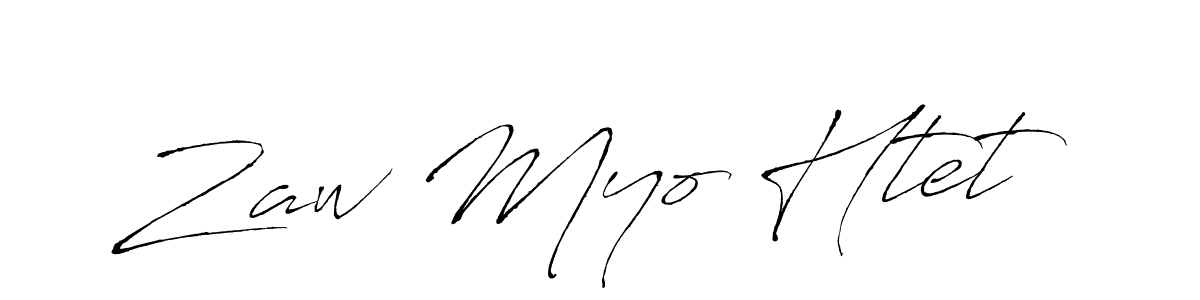 Zaw Myo Htet stylish signature style. Best Handwritten Sign (Antro_Vectra) for my name. Handwritten Signature Collection Ideas for my name Zaw Myo Htet. Zaw Myo Htet signature style 6 images and pictures png