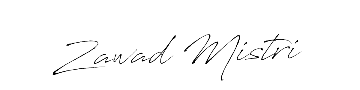 How to make Zawad Mistri signature? Antro_Vectra is a professional autograph style. Create handwritten signature for Zawad Mistri name. Zawad Mistri signature style 6 images and pictures png