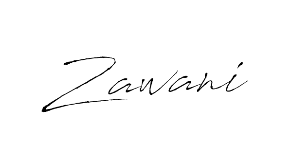 Use a signature maker to create a handwritten signature online. With this signature software, you can design (Antro_Vectra) your own signature for name Zawani. Zawani signature style 6 images and pictures png