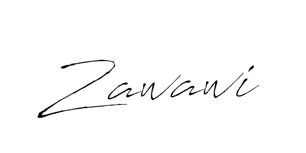 How to make Zawawi signature? Antro_Vectra is a professional autograph style. Create handwritten signature for Zawawi name. Zawawi signature style 6 images and pictures png