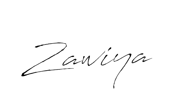 Create a beautiful signature design for name Zawiya. With this signature (Antro_Vectra) fonts, you can make a handwritten signature for free. Zawiya signature style 6 images and pictures png