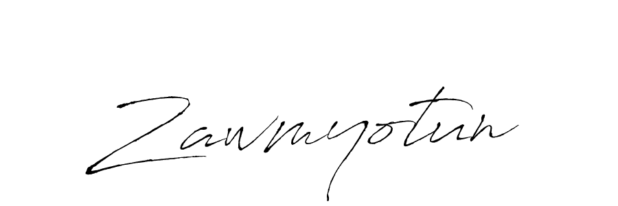 The best way (Antro_Vectra) to make a short signature is to pick only two or three words in your name. The name Zawmyotun include a total of six letters. For converting this name. Zawmyotun signature style 6 images and pictures png