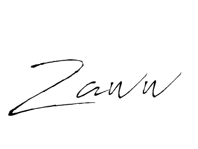 How to make Zaww name signature. Use Antro_Vectra style for creating short signs online. This is the latest handwritten sign. Zaww signature style 6 images and pictures png