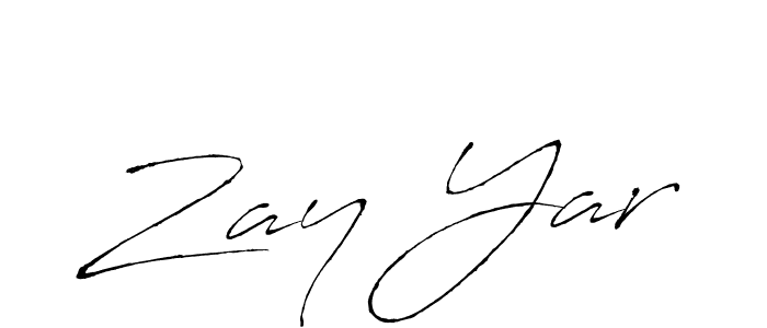 You should practise on your own different ways (Antro_Vectra) to write your name (Zay Yar) in signature. don't let someone else do it for you. Zay Yar signature style 6 images and pictures png