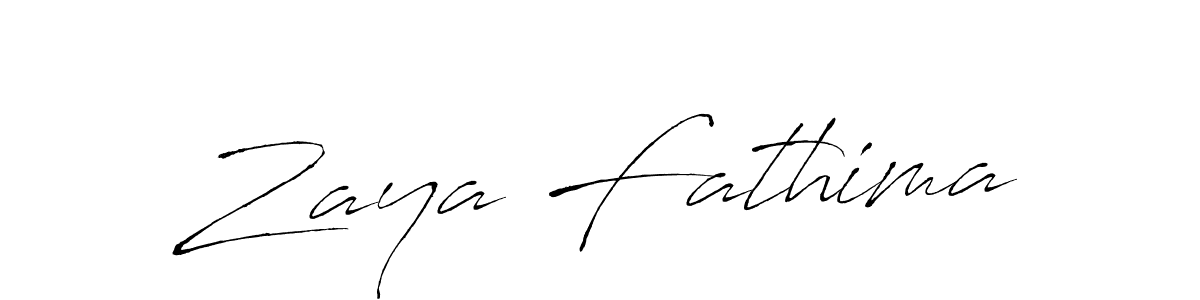 Create a beautiful signature design for name Zaya Fathima. With this signature (Antro_Vectra) fonts, you can make a handwritten signature for free. Zaya Fathima signature style 6 images and pictures png