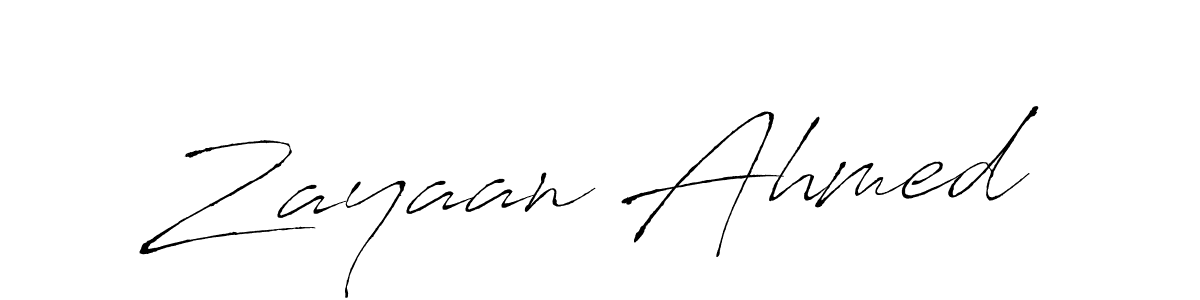 Design your own signature with our free online signature maker. With this signature software, you can create a handwritten (Antro_Vectra) signature for name Zayaan Ahmed. Zayaan Ahmed signature style 6 images and pictures png