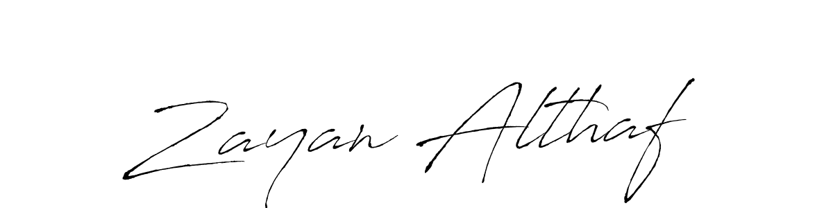 Antro_Vectra is a professional signature style that is perfect for those who want to add a touch of class to their signature. It is also a great choice for those who want to make their signature more unique. Get Zayan Althaf name to fancy signature for free. Zayan Althaf signature style 6 images and pictures png