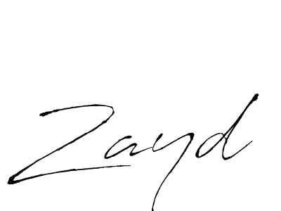 Zayd stylish signature style. Best Handwritten Sign (Antro_Vectra) for my name. Handwritten Signature Collection Ideas for my name Zayd. Zayd signature style 6 images and pictures png