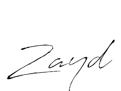 Zayd stylish signature style. Best Handwritten Sign (Antro_Vectra) for my name. Handwritten Signature Collection Ideas for my name Zayd. Zayd signature style 6 images and pictures png