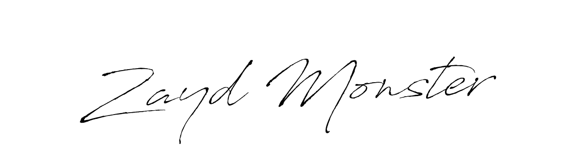 Also we have Zayd Monster name is the best signature style. Create professional handwritten signature collection using Antro_Vectra autograph style. Zayd Monster signature style 6 images and pictures png