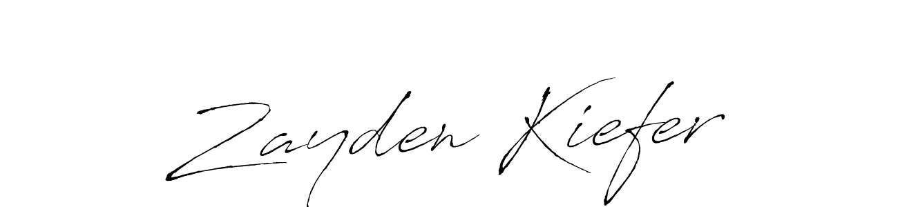 Make a beautiful signature design for name Zayden Kiefer. With this signature (Antro_Vectra) style, you can create a handwritten signature for free. Zayden Kiefer signature style 6 images and pictures png