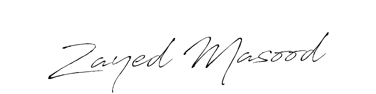 Create a beautiful signature design for name Zayed Masood. With this signature (Antro_Vectra) fonts, you can make a handwritten signature for free. Zayed Masood signature style 6 images and pictures png