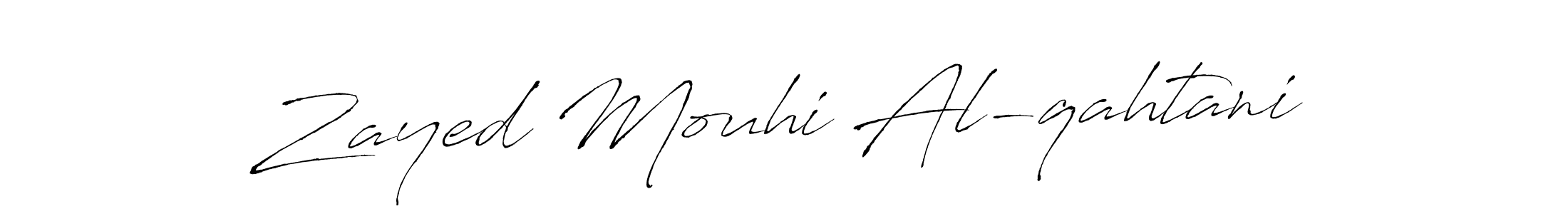 Zayed Mouhi Al-qahtani stylish signature style. Best Handwritten Sign (Antro_Vectra) for my name. Handwritten Signature Collection Ideas for my name Zayed Mouhi Al-qahtani. Zayed Mouhi Al-qahtani signature style 6 images and pictures png