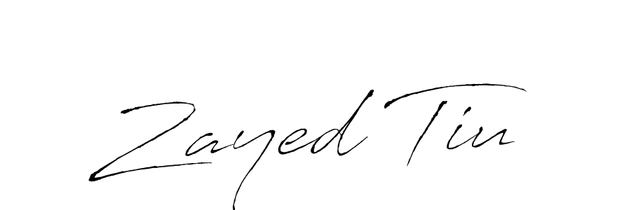 Zayed Tiu stylish signature style. Best Handwritten Sign (Antro_Vectra) for my name. Handwritten Signature Collection Ideas for my name Zayed Tiu. Zayed Tiu signature style 6 images and pictures png