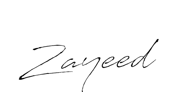 Create a beautiful signature design for name Zayeed. With this signature (Antro_Vectra) fonts, you can make a handwritten signature for free. Zayeed signature style 6 images and pictures png