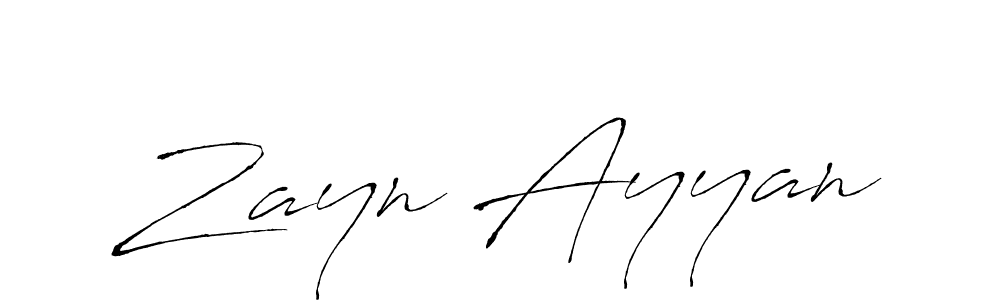Design your own signature with our free online signature maker. With this signature software, you can create a handwritten (Antro_Vectra) signature for name Zayn Ayyan. Zayn Ayyan signature style 6 images and pictures png