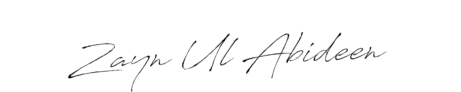 How to make Zayn Ul Abideen signature? Antro_Vectra is a professional autograph style. Create handwritten signature for Zayn Ul Abideen name. Zayn Ul Abideen signature style 6 images and pictures png