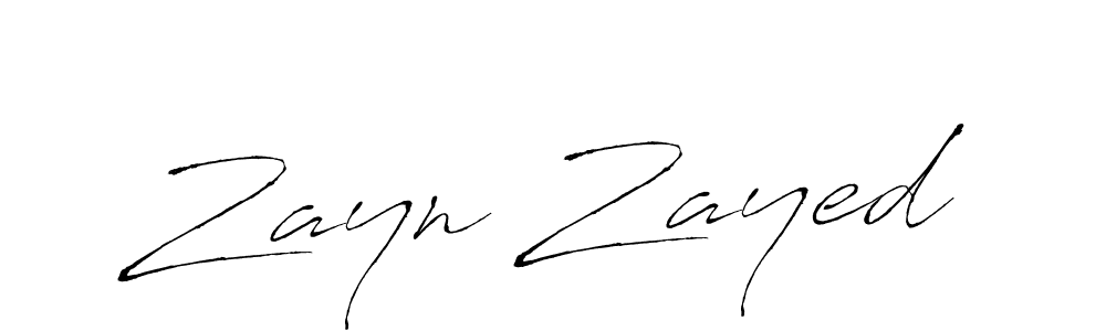 Zayn Zayed stylish signature style. Best Handwritten Sign (Antro_Vectra) for my name. Handwritten Signature Collection Ideas for my name Zayn Zayed. Zayn Zayed signature style 6 images and pictures png