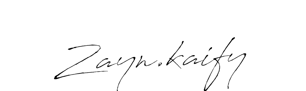 Make a beautiful signature design for name Zayn.kaify. With this signature (Antro_Vectra) style, you can create a handwritten signature for free. Zayn.kaify signature style 6 images and pictures png