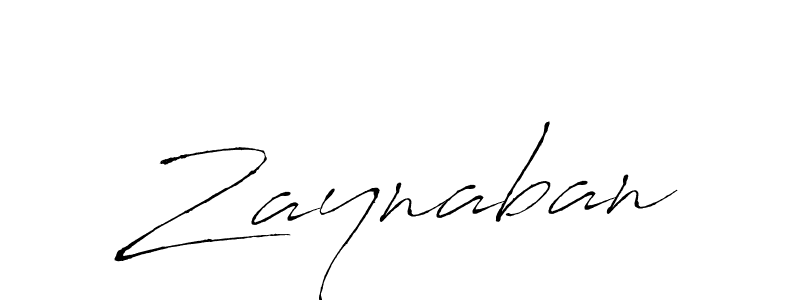 Make a beautiful signature design for name Zaynaban. With this signature (Antro_Vectra) style, you can create a handwritten signature for free. Zaynaban signature style 6 images and pictures png