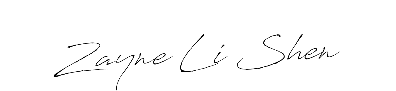 Also You can easily find your signature by using the search form. We will create Zayne Li Shen name handwritten signature images for you free of cost using Antro_Vectra sign style. Zayne Li Shen signature style 6 images and pictures png