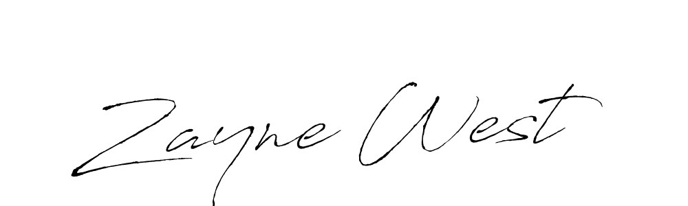 Design your own signature with our free online signature maker. With this signature software, you can create a handwritten (Antro_Vectra) signature for name Zayne West. Zayne West signature style 6 images and pictures png